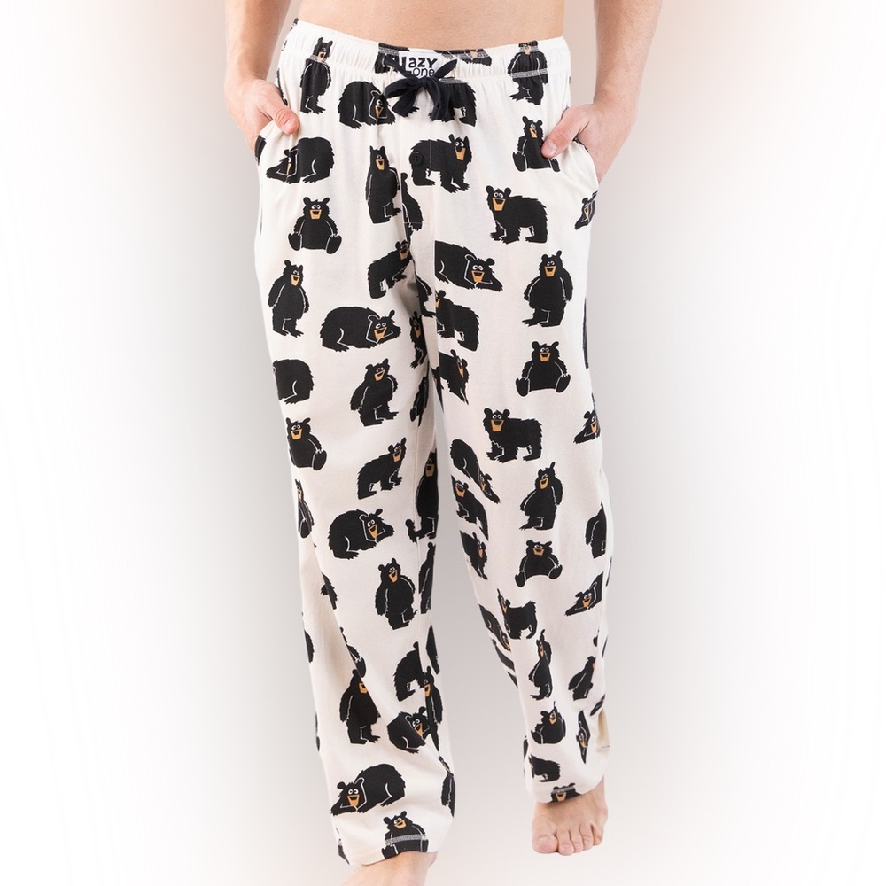 Lazy One Papa Bear PJ Pants with Bear Design Size XXL Unisex